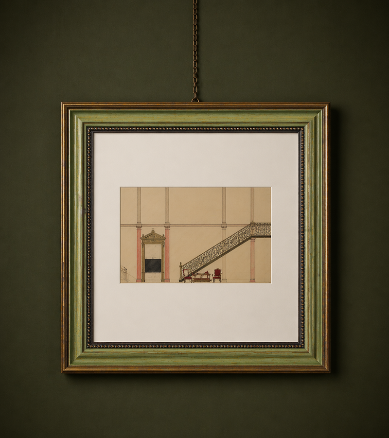 Emerald & Gold Ash Wood Picture Frame